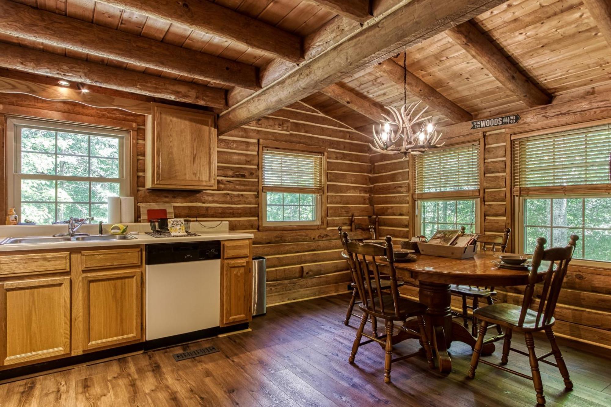 Very Private, Real Log Cabin With Hot Tub! Sevierville Ngoại thất bức ảnh